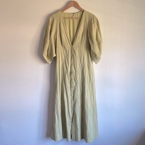NWOT Free People Lime Midi Dress Small